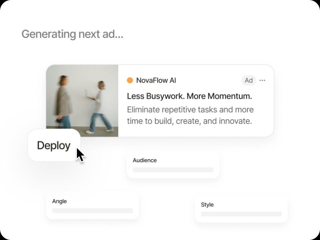 Illustrative ad generation workflow